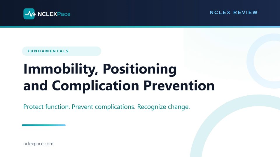 Immobility, Positioning and Complication Prevention