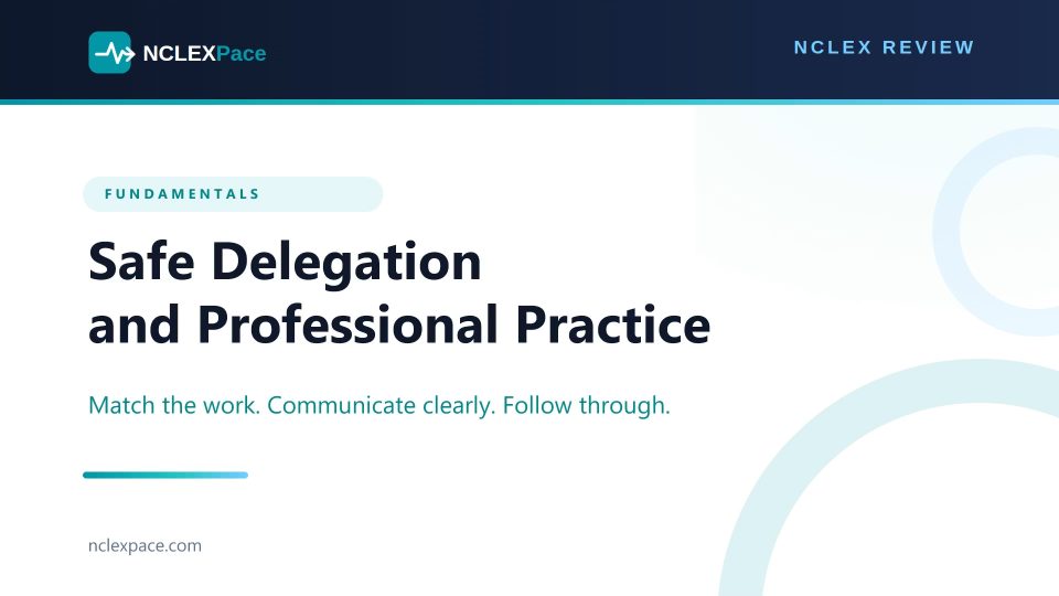 Safe Delegation and Professional Practice