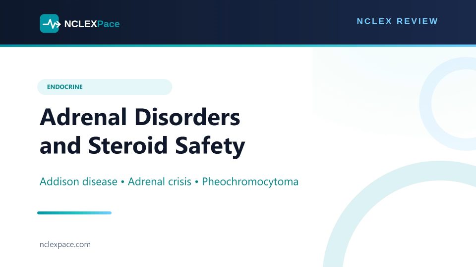 Addison Disease Adrenal Crisis and Pheochromocytoma NCLEX Review