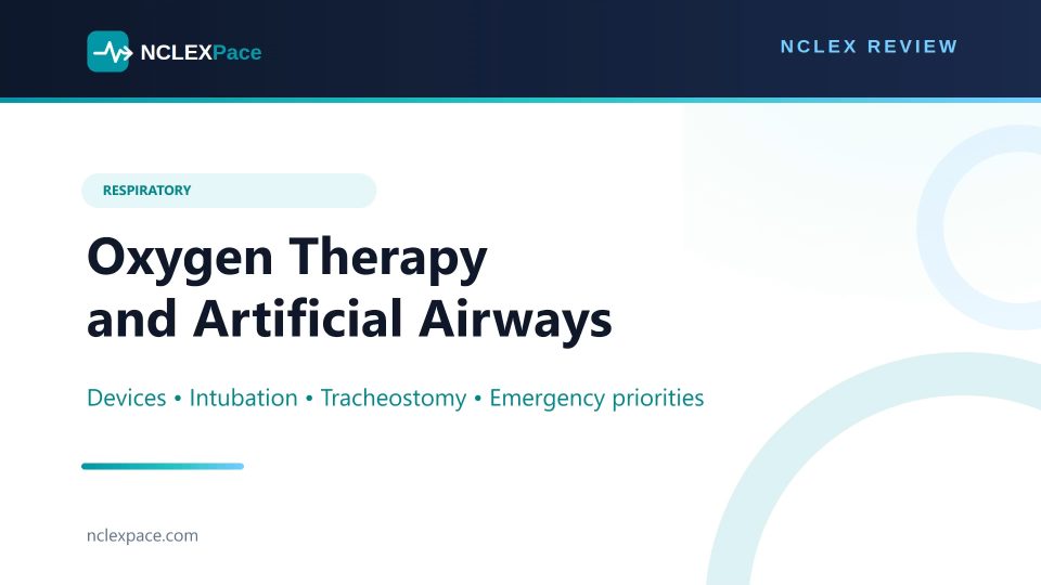 Oxygen Therapy Intubation and Tracheostomy NCLEX Review