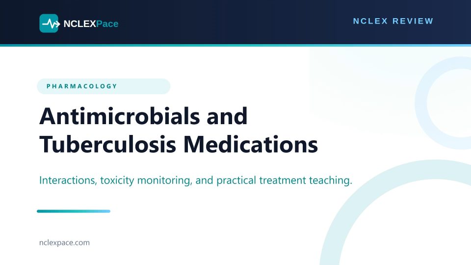 Antimicrobials and Tuberculosis Medications NCLEX Review