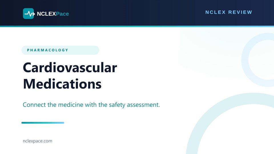 Cardiovascular Medications NCLEX Review
